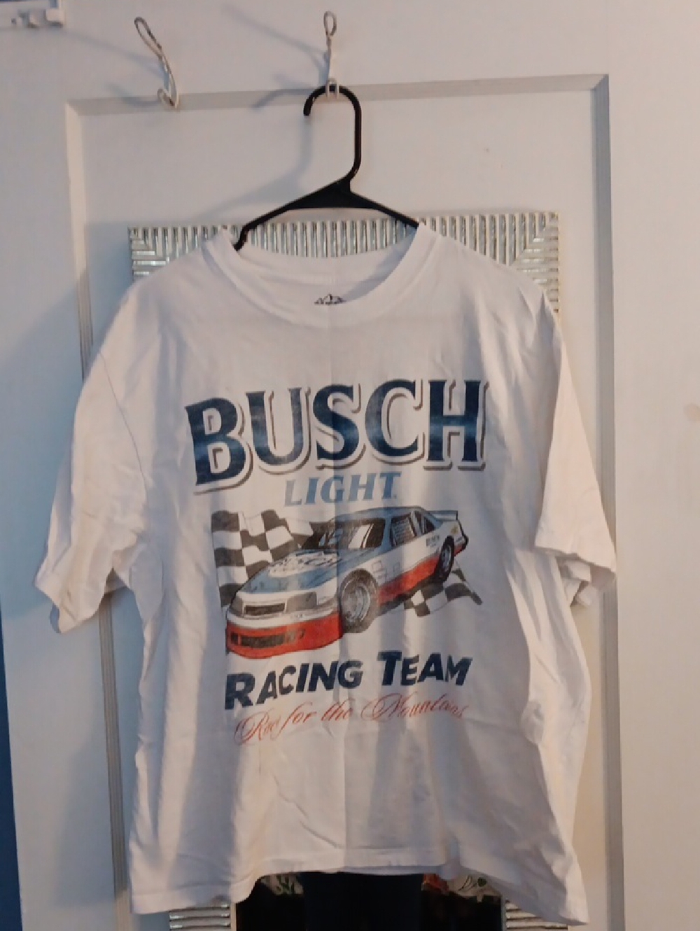 White Busch Light Racing Team Graphic Tee
